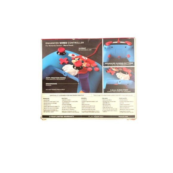 ORIGINAL BOX SEALED PowerA Enhanced Wired Controller For Nintendo Switch - Super - Picture 6 of 6